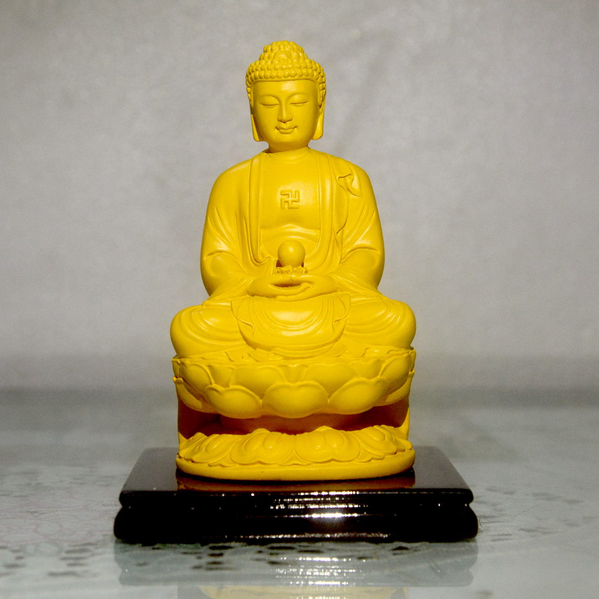 Tượng Đức Phật A Di Đà bưng ngọc cao 11cm-Nhiều mẫu