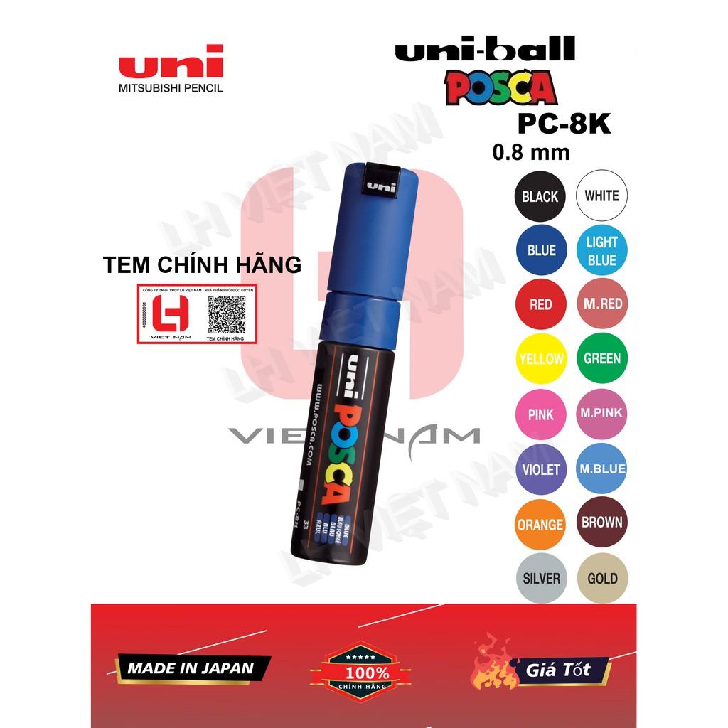 Bút vẽ UNI-BALL Posca (8.0mm) PC-8K