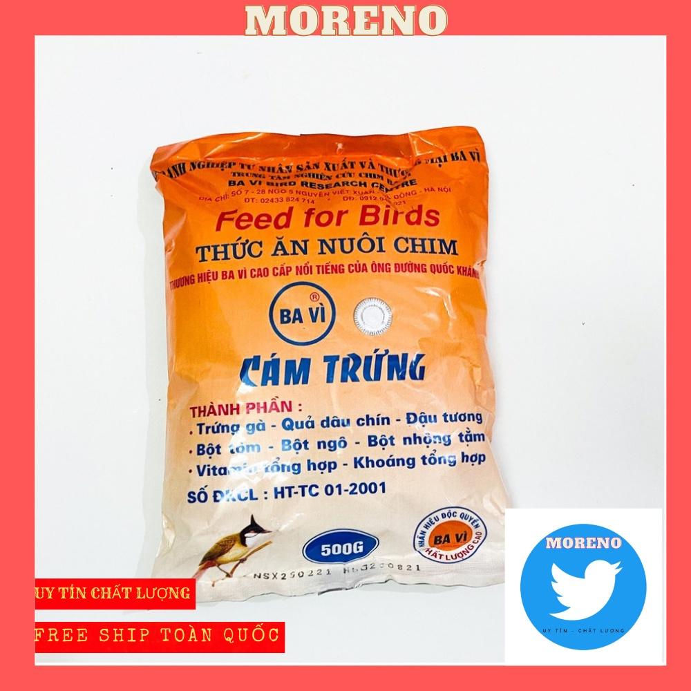 Cám trứng Ba Vì cao cấp giá rẻ 500g MORENO dùng chung cho các loại chim - Cám chim Ba Vì dinh dưỡng cho chim