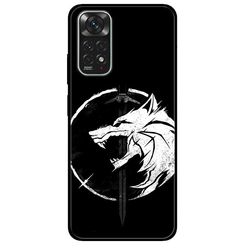 Ốp lưng dành cho Xiaomi Redmi Note 11 4G mẫu Kiếm Sói Trắng