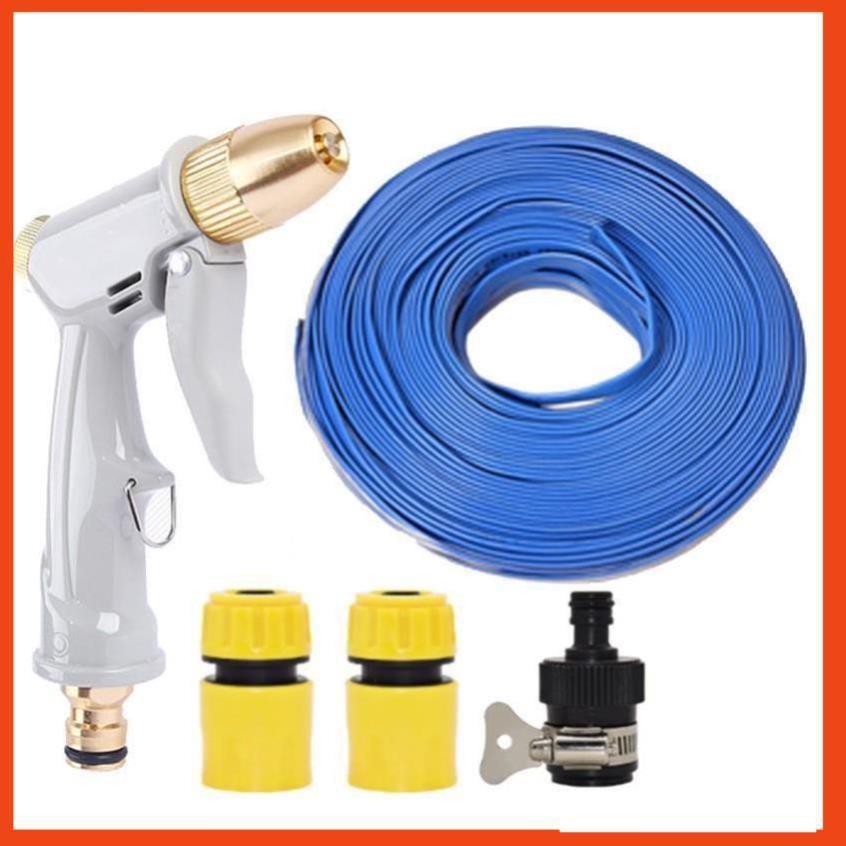 Bộ dây vòi xịt nước rửa xe, tưới cây tăng áp 3 lần, loại 3-5m 206846
