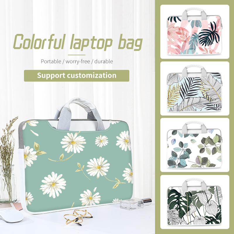 Túi Đựng Laptop PU Máy Tính Đa Năng DIY Laptop Đeo Vai Cầm Tay 12 13 14 15.6 17.3 Inch Cho Macbook/HP/Lenovo/Acer/ASUS