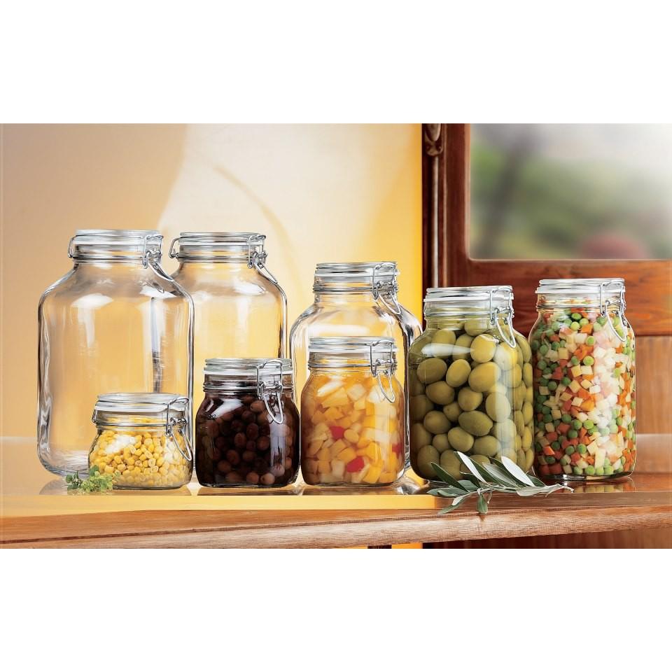 Combo 3 hũ thủy tinh nắp cài Fido 1-1.5-2L - Hàng chính hãng