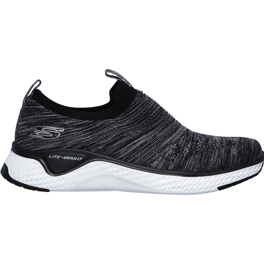 Giày thể thao Nữ Skechers 13329-BKW - Đen