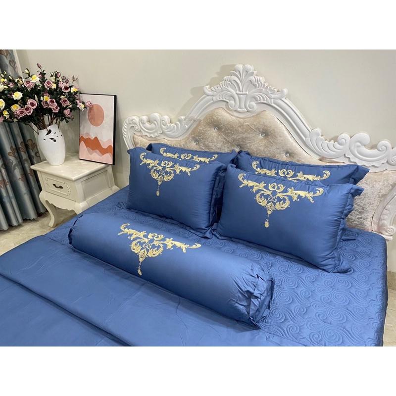 Set Chăn Ga Gối Lụa Tơ Tăm Hàng Cao Cấp “Trần Bông”