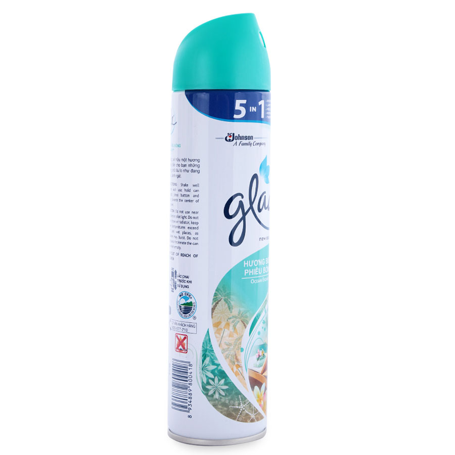 Bình Xịt Thơm Phòng Glade 5 Trong 1 Hương Biển Phiêu Bông (280ml)