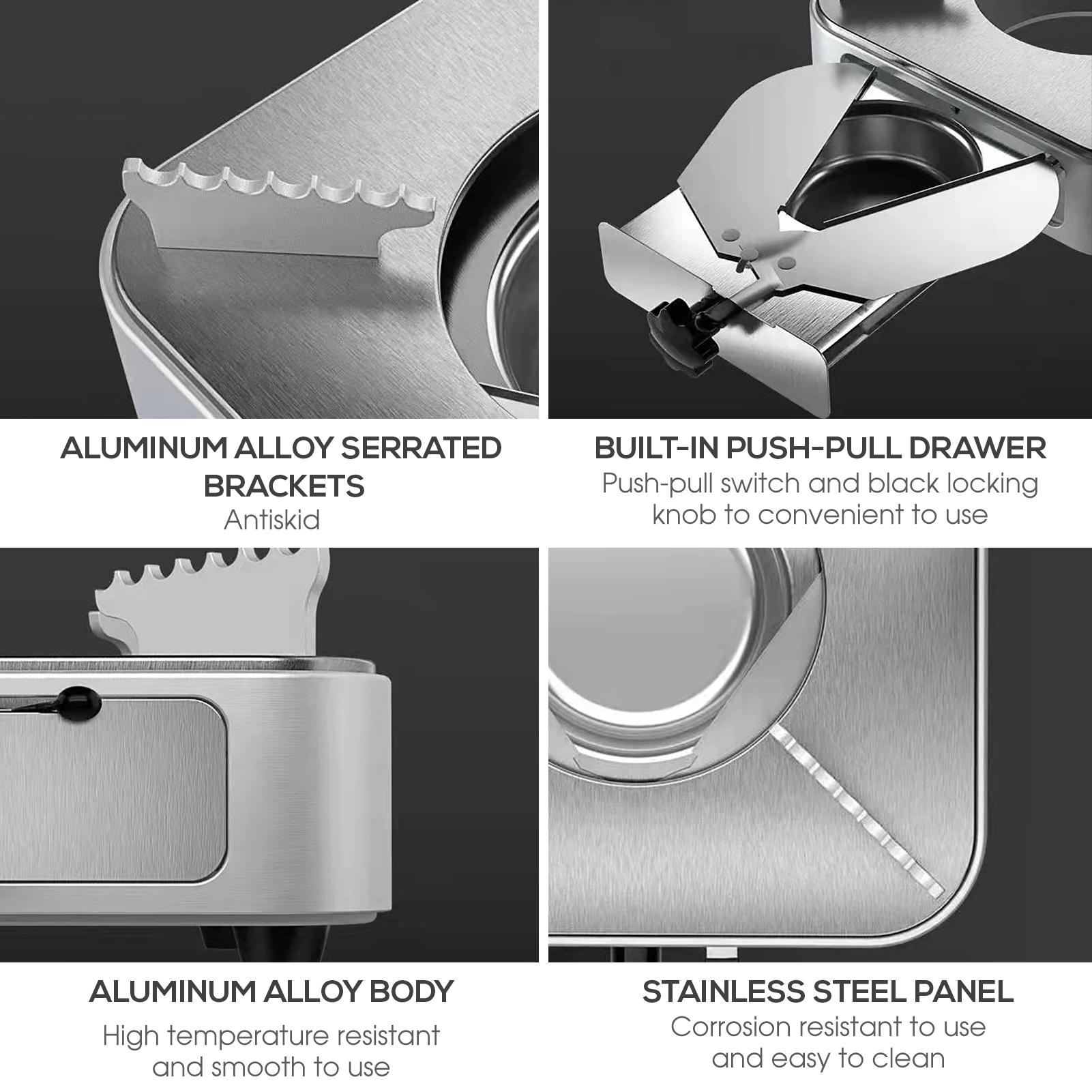 Alcohol Stove Spirit Burner with Push-pull Drawer for Outdoor BBQ Backpacking Camping Hiking
