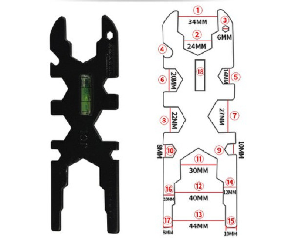 Bộ dụng cụ Đa năng,Cờ Lê Vòi Đa Năng Có Thể Điều Chỉnh Vòi Nước Bồn Rửa Sửa , sủa Chữa bếp nhà tắm....