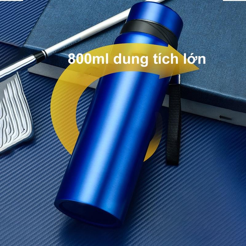 Bình Giữ Nhiệt Cao Cấp Inox 800ml Bình Nước Giữ Nhiệt Cute Bình Giữ Lạnh 2 Lớp Inox304
