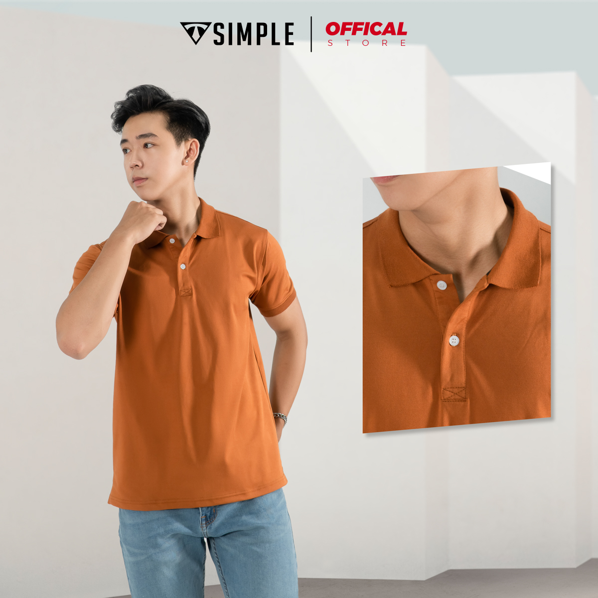 Áo Polo Nam cổ bẻ TSIMPLE thun có cổ tay lỡ vải cá sấu cotton phong cách trẻ trung, chuẩn form, nhiều màu