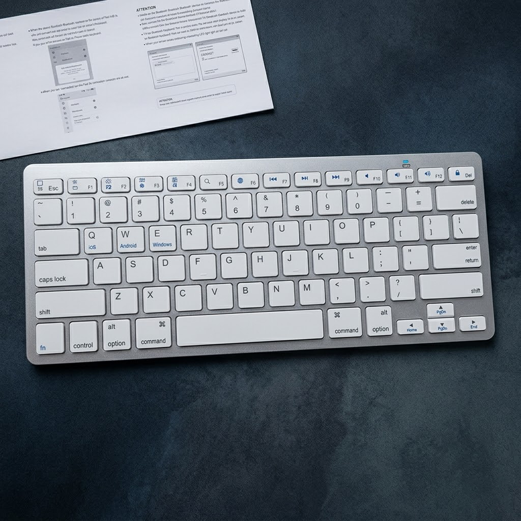 Bàn Phím mini Bluetooth Không Dây nhỏ gọn cho laptop, ipad, điện thoại tivi thông minh - HÀNG CHÍNH HÃNG