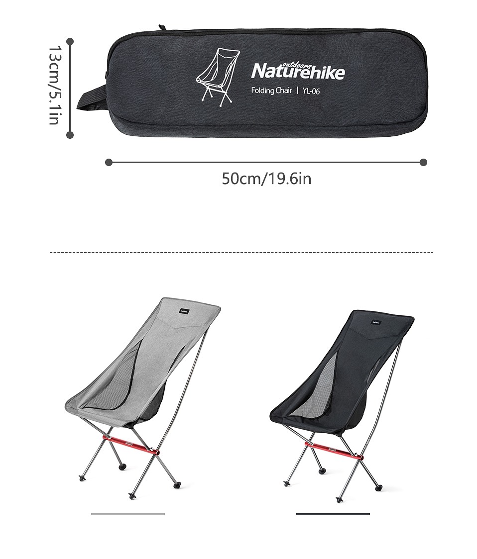 Ghế xếp Naturehike NH18Y060-Z  có lưng tựa