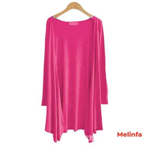 Áo khoác ngoài cardigan dáng dài vải Modal (gỗ Sồi) phong cách thanh lịch trẻ trung mã VAA0299