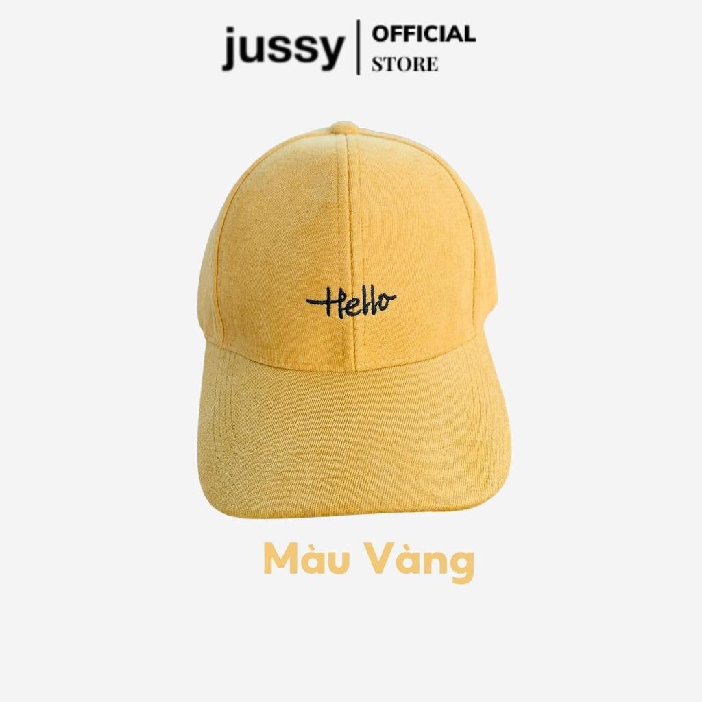 Mũ Lưỡi Trai Nhung Hello Nón Lưỡi Trai Nam Nữ Jussy Fashion Chất Vải Nhung Mịn Nhiều Màu Đẹp Phong Cách Nón Unisex