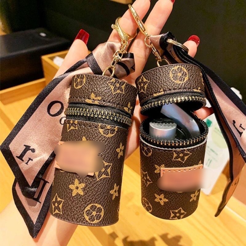 Móc khóa cỡ lớn bằng lụa sáng tạo thời trang sang trọng - Túi đựng mini  tiện dụng thích hợp cho cả nam và nữ