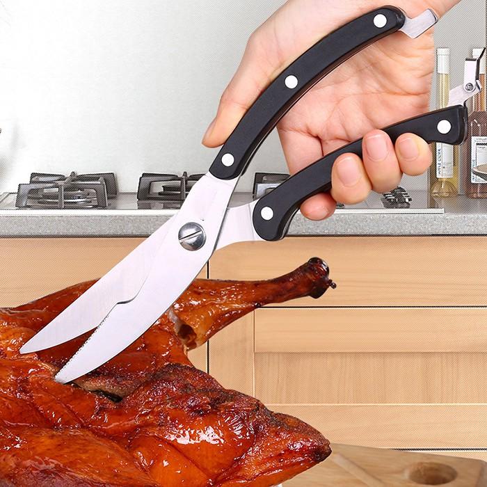 Kéo Cắt Gà Dài 25cm Bằng Thép Có Móc Gài Khóa