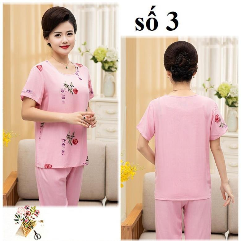 Bộ đồ mặc nhà cho mẹ_hàng sẵn ( Hoa THuy Tien)