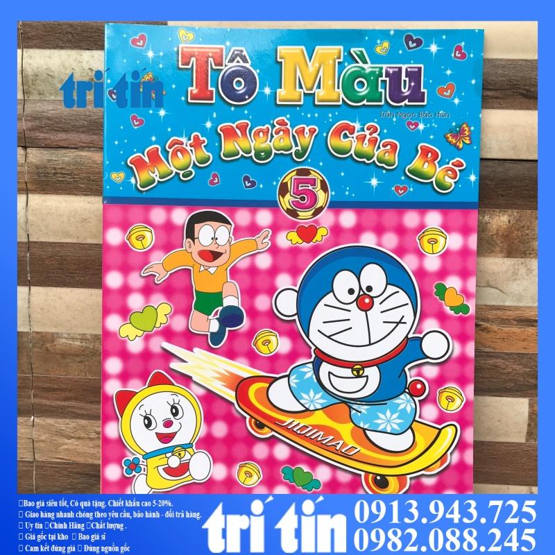 TẬP TÔ MÀU DORAEMON:Một ngày của bé{vpp TRÍ TÍN