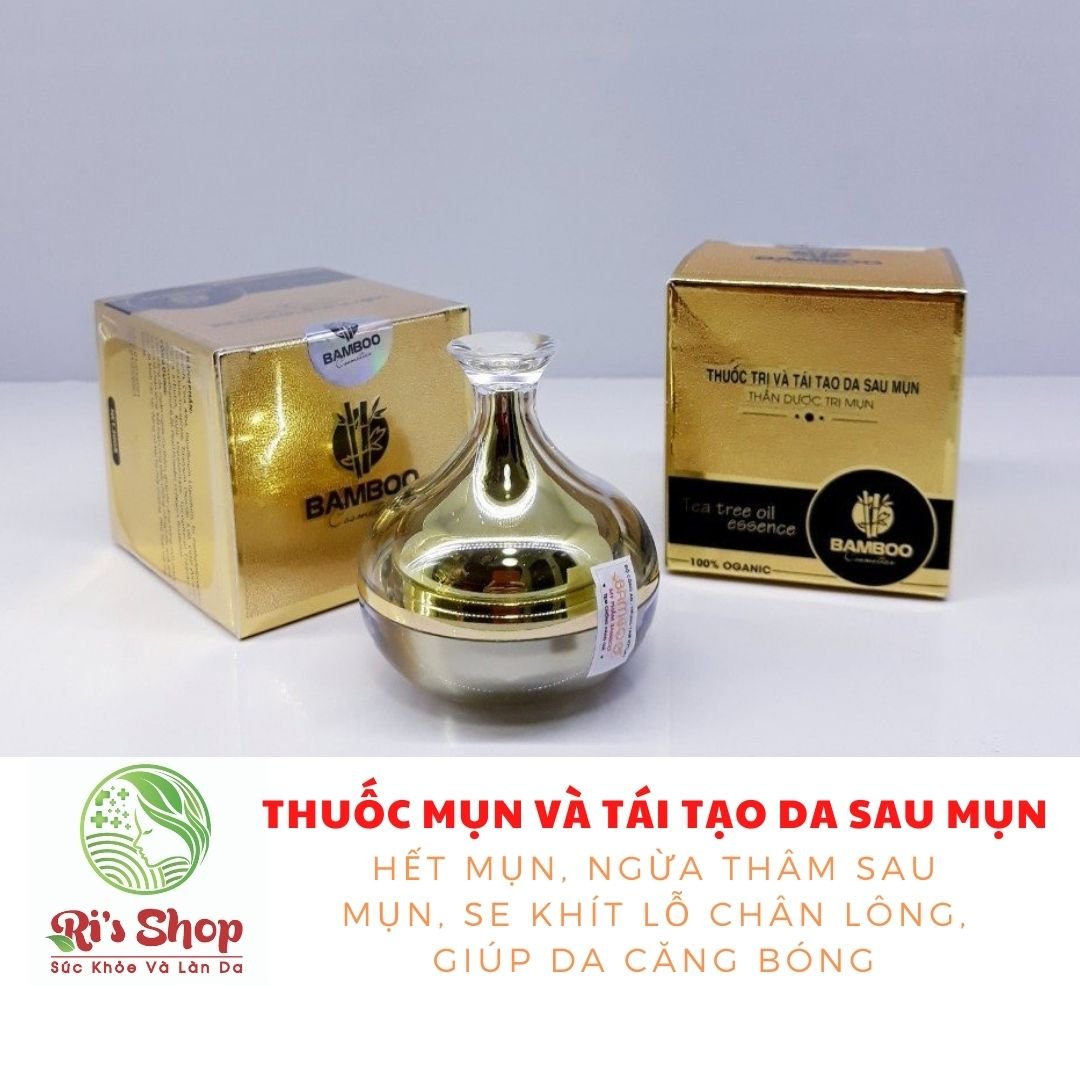 THUỐC MỤN DƯỢC MỸ PHẨM BAMBOO - TÁI TẠO LÀN DA, HỖ TRỢ GIẢM CÁC LOẠI MỤN - CHỐNG LẠI SỰ HÌNH THÀNH SẸO VÀ VẾT THÂM DO MỤN ĐỂ LẠI