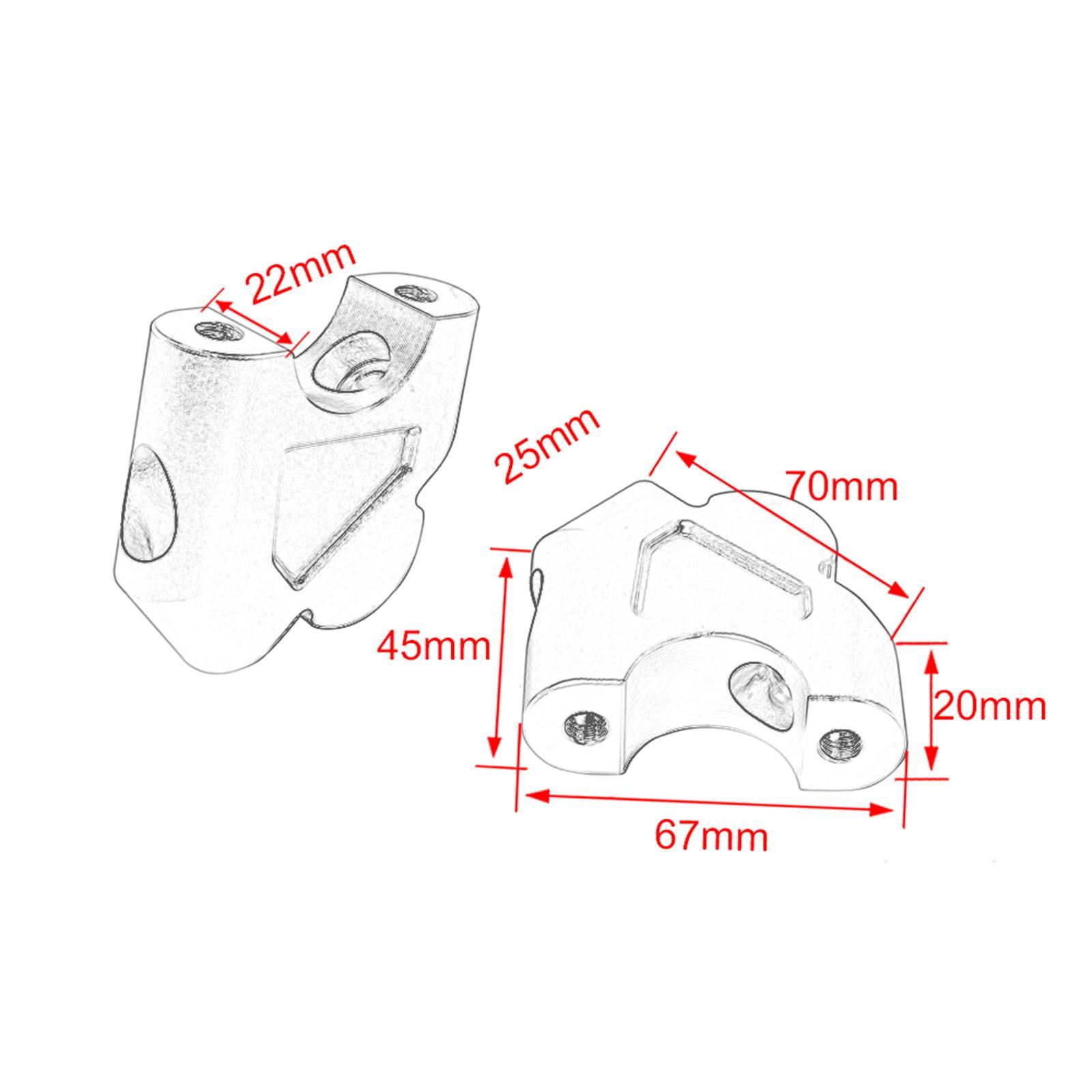 Handlebar Risers Motorbikes Parts Moulding for 14-2018