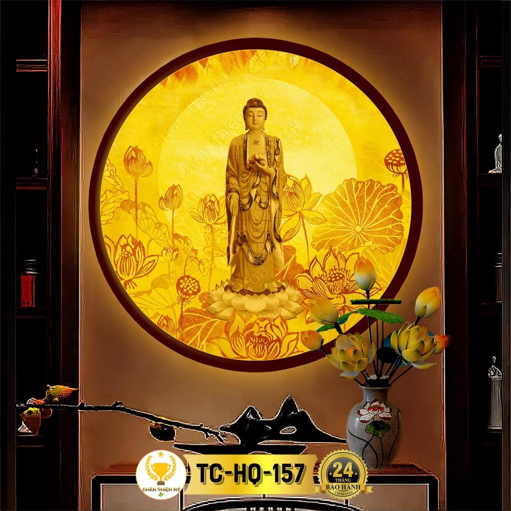 Đèn Thờ Hào Quang Phật Tranh Trúc Chỉ, Trang Trí Bàn Thờ, Hào Quang Trúc Chỉ Phật A Di Đà TC-HQ-157
