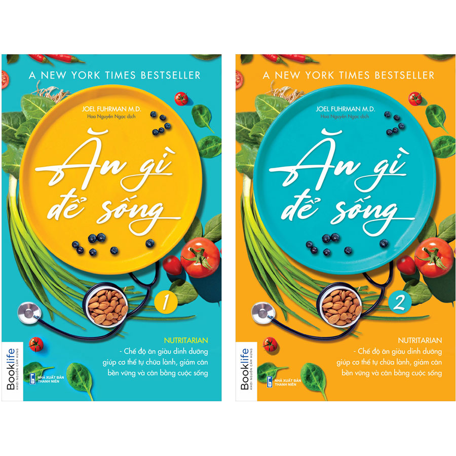 Combo 2 Cuốn Ăn Gì Để Sống Tập 1 Tập 2