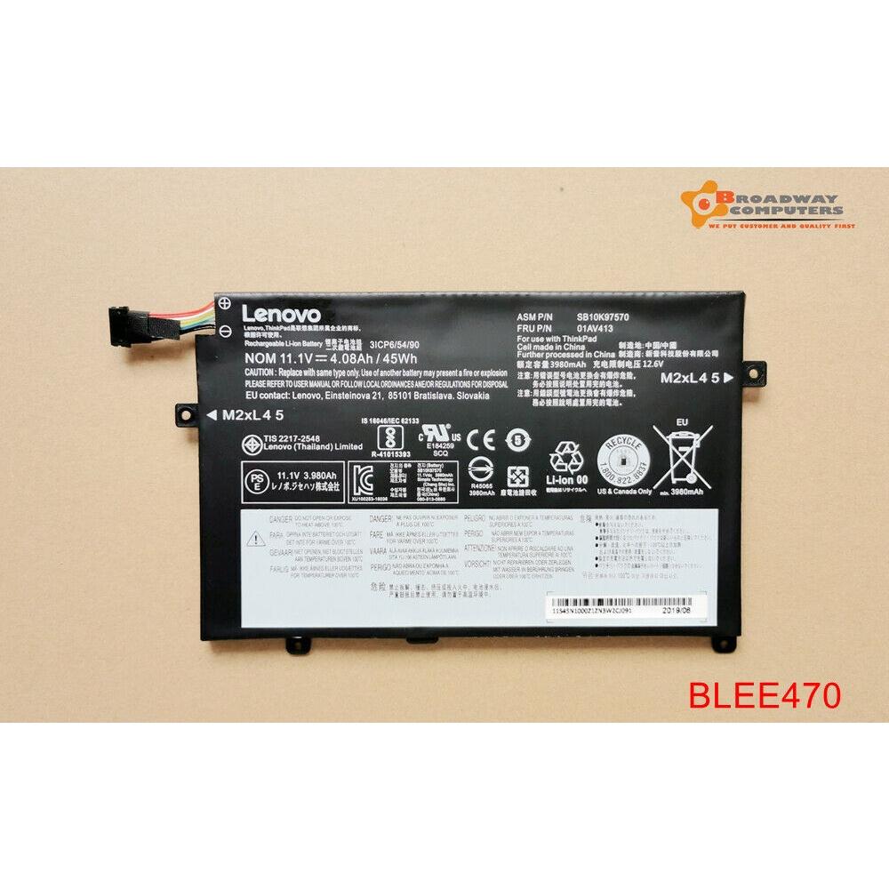 Pin dành cho Laptop Lenovo E470 E470C E475 SB10K97568 SB10K97569 01AV413 01AV411 01AV412