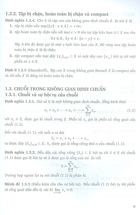 Bài Tập Giải Tích Hàm