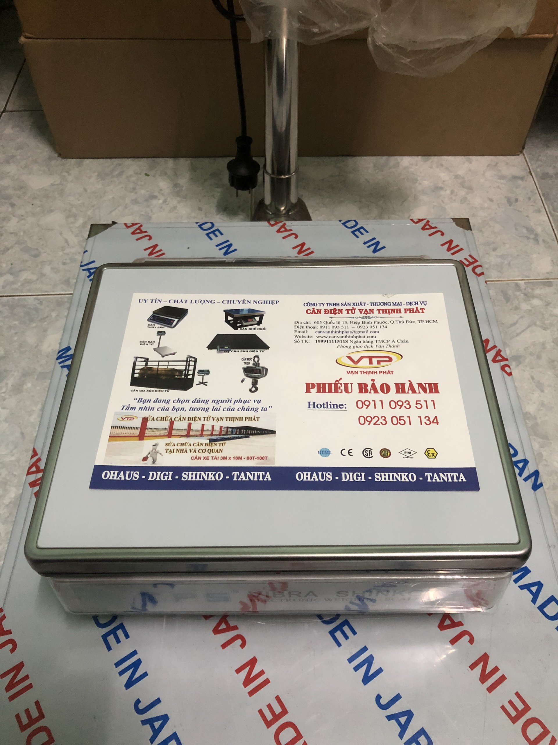 Cân Điện Tử VIBRA SHIKO TPS 15 KG 0.5 G