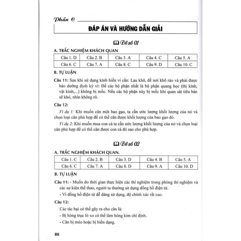 SÁCH - đề kiểm tra khoa học tự nhiên 6