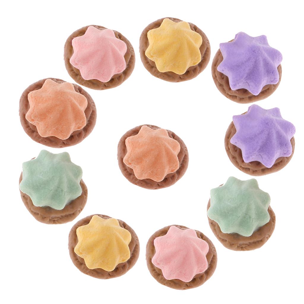 Guangquanstrade 2 Túi Thực Tế Nhỏ Bé Bánh Quy/Bánh Quế Thu Nhỏ Thức Ăn Cho 1:12 Nhà Búp Bê