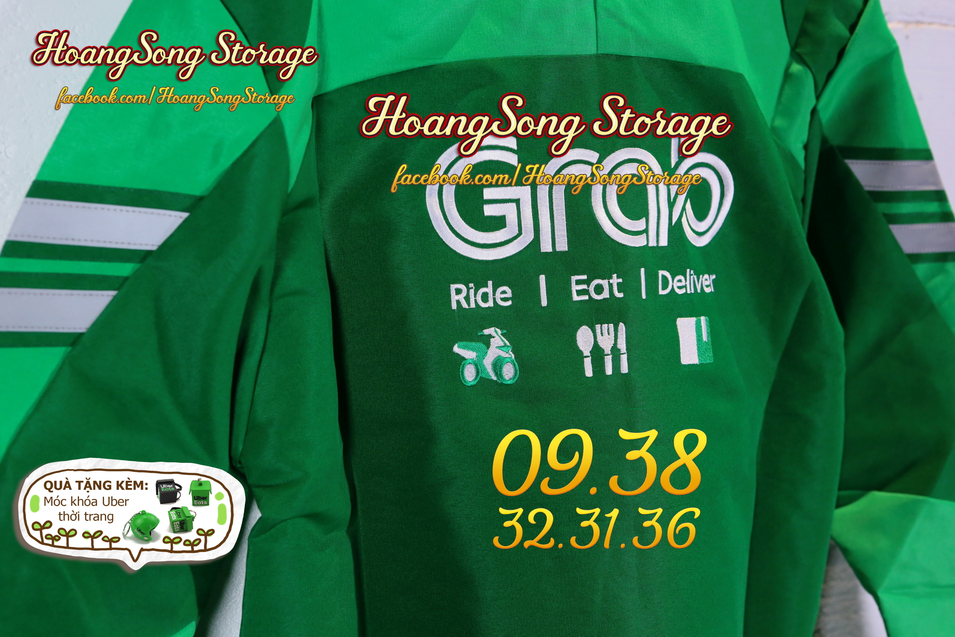 Áo khoác tài xế công nghệ Grap Express Indo