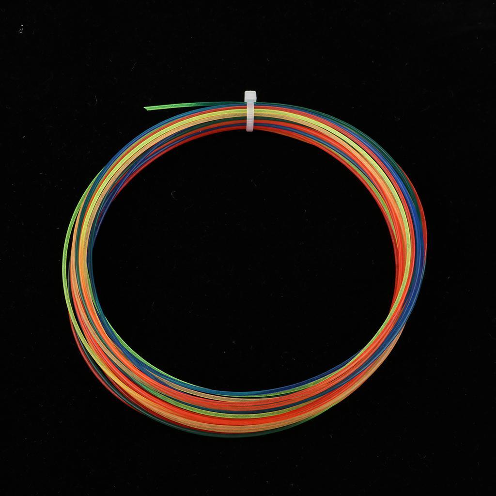 2 Pieces Rainbow Color Tennis Racket Racquet String High Elastic