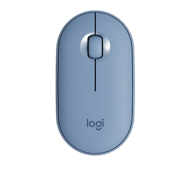 Chuột Không Dây Bluetooth Hiện Đại, Mỏng Và Im Lặng Của Logitech M350 Pebble - Blue