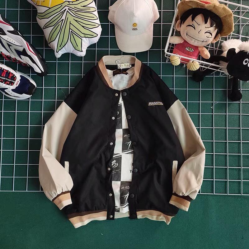 Áo Khoác Dù BOMBER WAS Form Rộng Tay Dài Ulzzang Unisex