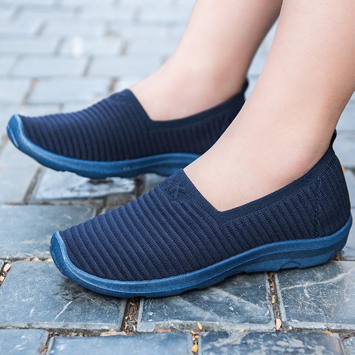 Giày lười nữ L992 - Xanh Navy (L992-4) - 35