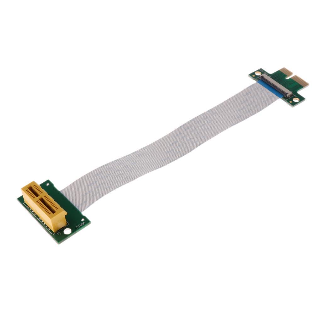 2-5pack PCI-E PCI Express 1X Adapter Flexible Printed Circuit Extension Cable