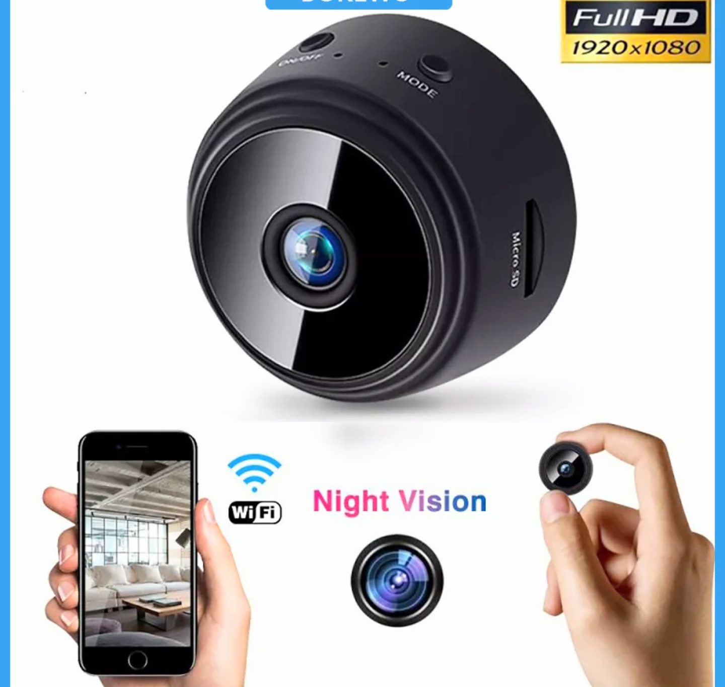 1 KAMERA QUAN SÁT KẾT NỐI WIFI MINI NHỎ GỌN GHI HÌNH ẢNH SẮC NÉT RÕ RÀNG ĐẸP CHUẨN CHẤT LƯỢNG GIÁ TỐT