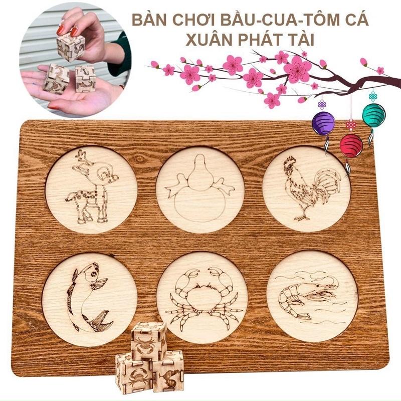 BỘ BÀN CỜ BẦU CUA VUI NHỘN
