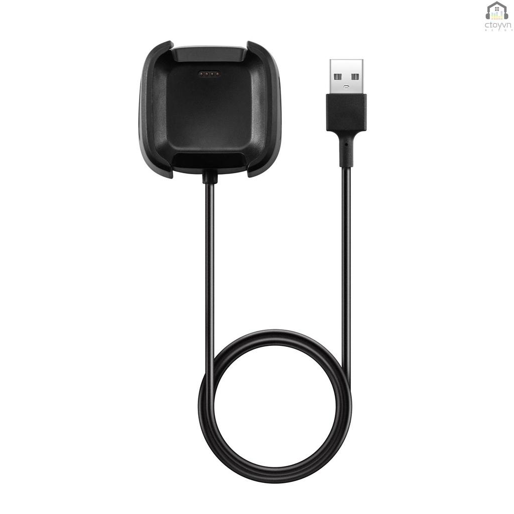 Đế sạc cho đồng hồ thông minh kèm cáp USB 1m cho Fitbit Versa Lite/Versa