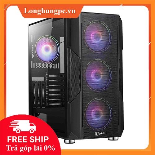 Vỏ Case JETEK SQUID Z4 (E-ATX Tower/Màu Đen) - 3 FAN