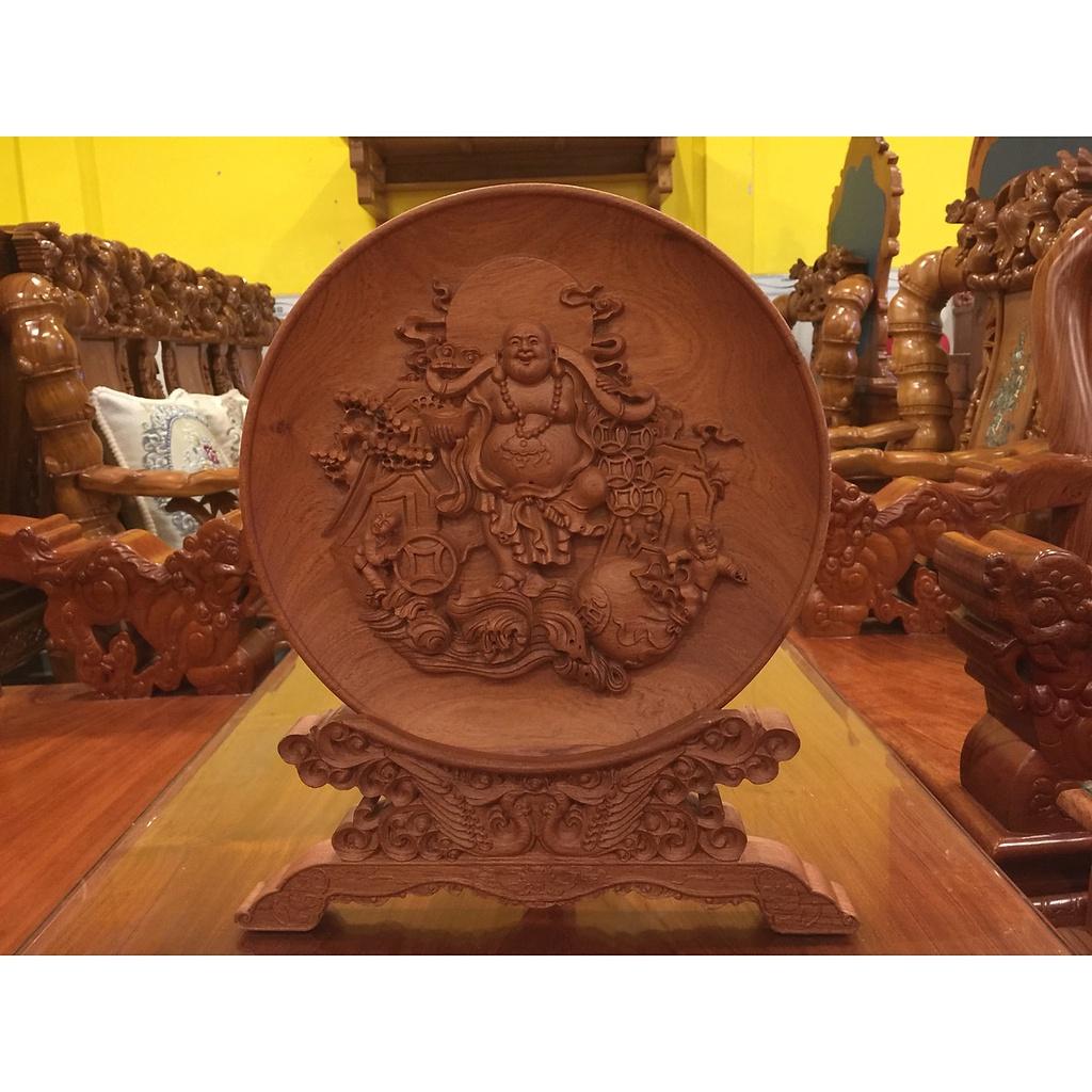 Đĩa di lạc gỗ hương 32cm