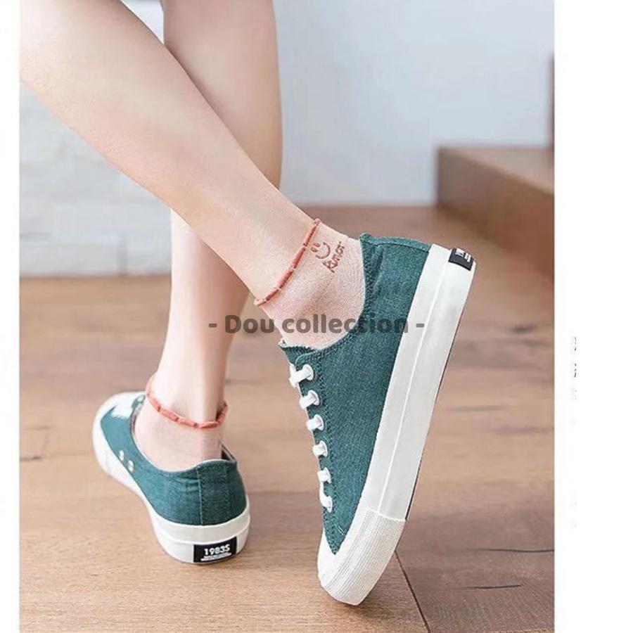 Tất Vớ Nữ Cổ Ngắn Unisex Cotton Họa Tiết SMILE Phong Cách Hàn Quốc Dễ Thương - Mã TV014