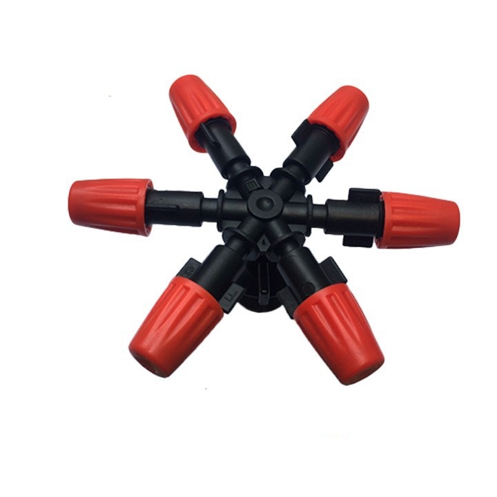 Bộ 5 bec phun sương 6 hướng chân ren 21