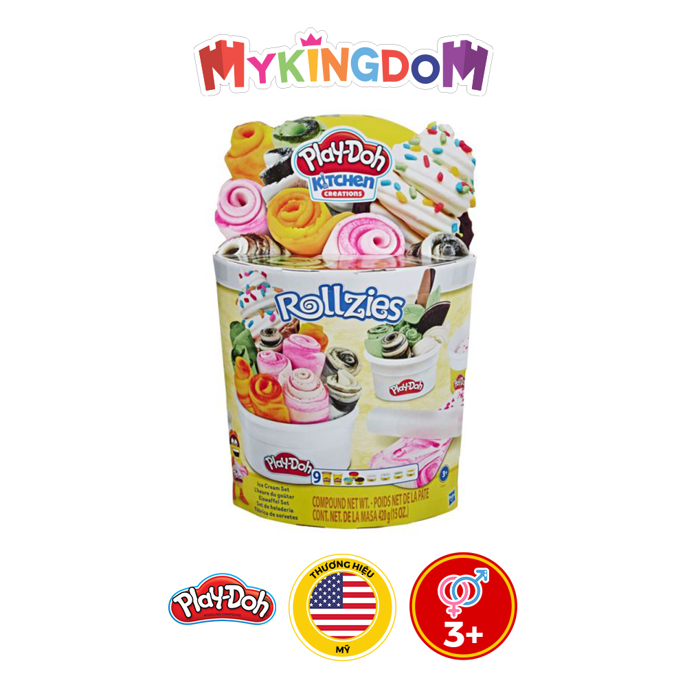 Đồ Chơi PLAYDOH Bộ Kem Cuộn Cầu Vòng E8055