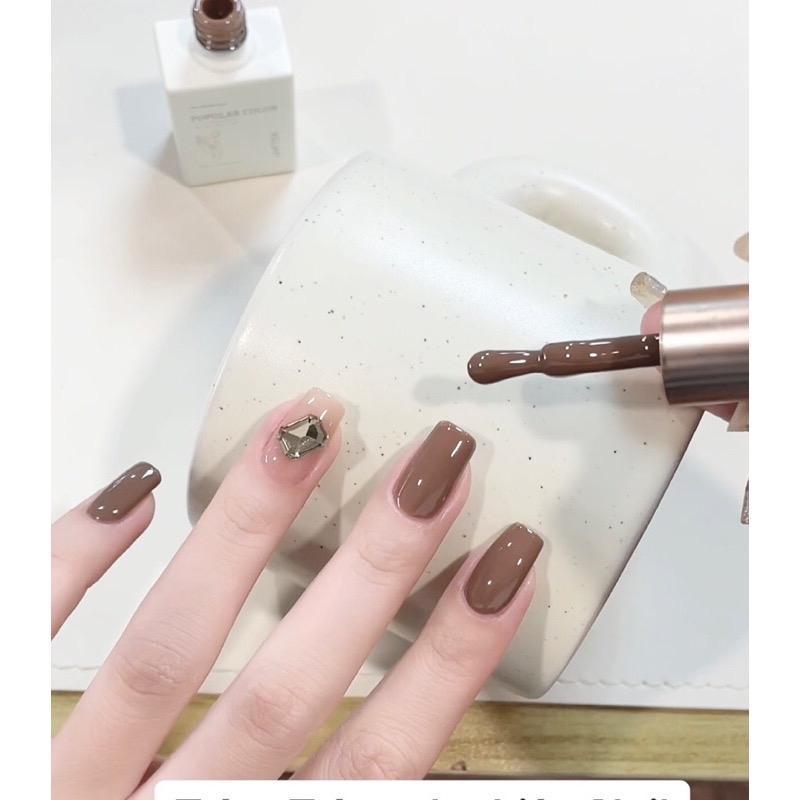 [Chai Lẻ] Sơn Gel Màu Nâu Trà G087 XEIJAYI Cao Cấp Chai 15ml Làm Nail, Sơn Móng Màu Nâu Tây Đậm Mướt, Lên Màu Chuẩn, Bóng Bền Women Nữ