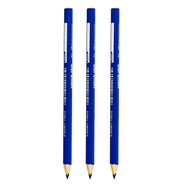 Bộ 3 Bút Chì Gỗ 2B Junior Triangular - Faber-Castell 1165331ND-3P