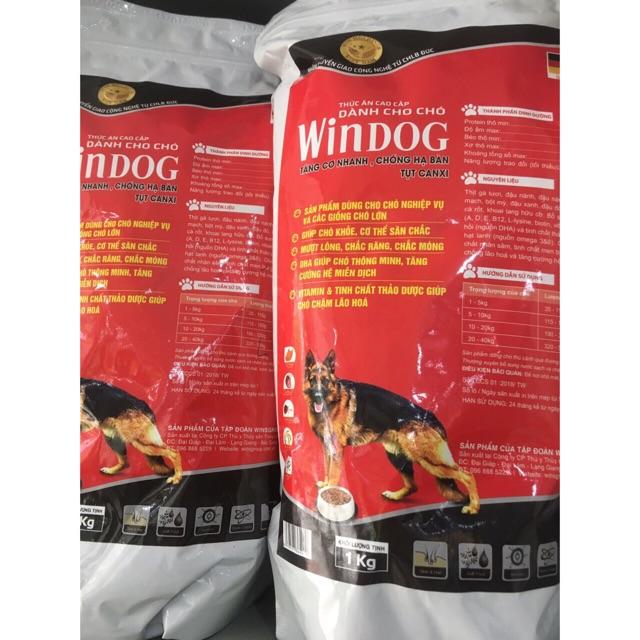 Thức Ăn Hạt Khô Cao Cấp Cho Chó To, Chó Nghiệp Vụ Windog Gói 1kg