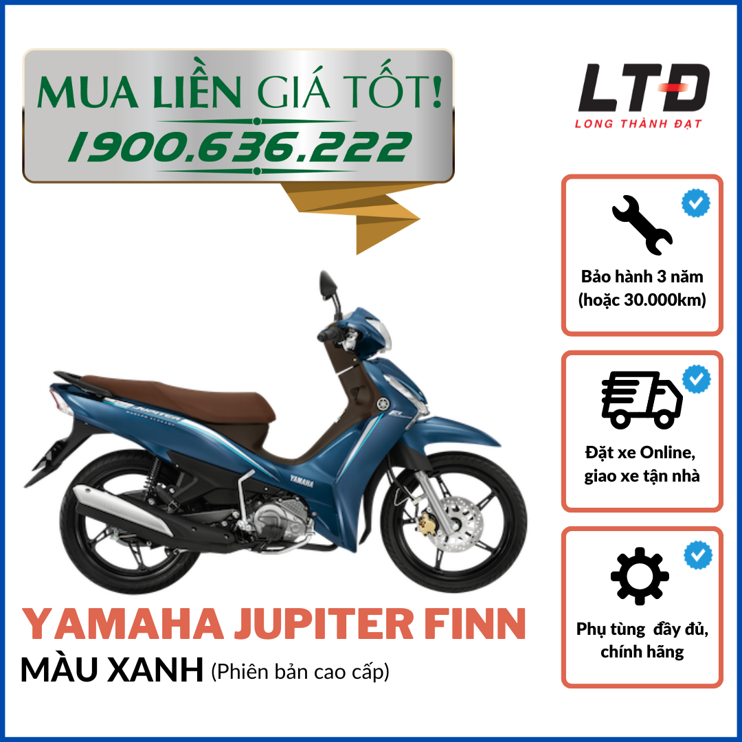 [HCM]-[TRẢ GÓP 0%] Yamaha Jupiter Finn - Bản cao cấp (Đủ màu)