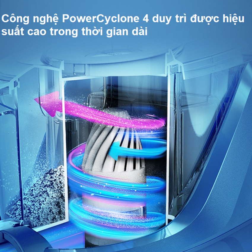 Máy hút bụi không túi Philips XB2023/81 Serial 2000, công suất 1500W, Công nghệ PowerCyclone 4 - HÀNG NHẬP KHẨU